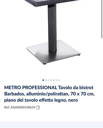 Tavolini metro per ristorazione