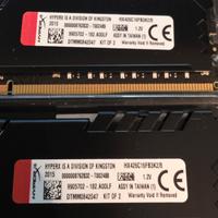 RAM Kingstom HyperX Fury Kit 8gb DDR4 2133Mhz