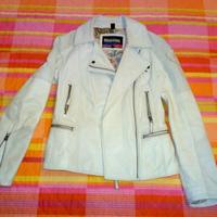 GIUBBETTO BLAUER VERA PELLE BIANCO DONNA