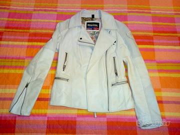 GIUBBETTO BLAUER VERA PELLE BIANCO DONNA