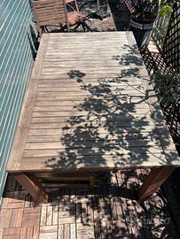 Tavolo teak da esterno