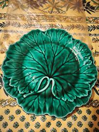 Set 12 Piatti Wedgwood porcellana verde a foglia