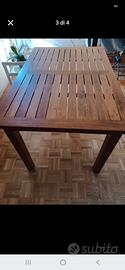 tavolo in legno massello 120x80