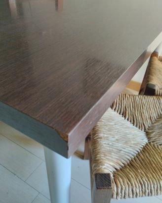 tavolo 4 posti allungabile color wenge