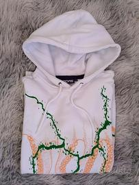 Felpa Octopus Rift Hoodie White / Green - Taglia S