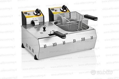 Friggitrice elettrica professionale 8+8