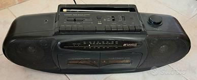 Radio lettore/registratore audiocassette più colle