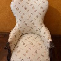 Poltrone (2) in stile vittoriano