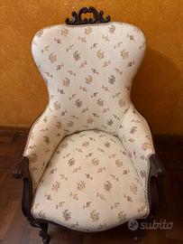 Poltrone (2) in stile vittoriano