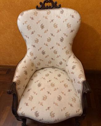 Poltrone (2) in stile vittoriano