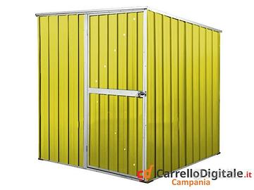 Box da giardino lamiera 175x185cm giallo