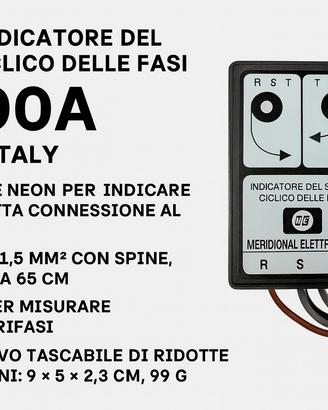 Tester Senso Ciclico Fasi ME90A Made in Italy