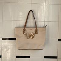 Borsa a spalla beige Guess shopper tote