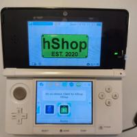 Nintendo 3DS Pearl White Console Luma3ds e Hshop