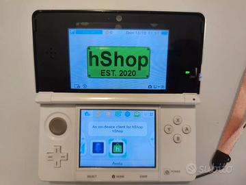 Nintendo 3DS Pearl White Console Luma3ds e Hshop