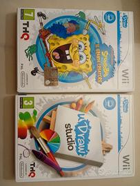 Giochi per Wii uDraw Studio e  Spongebob 