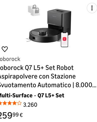 Lavapavimenti aspirapolvere Roborock Q7 L5