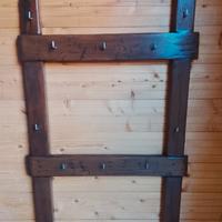 Appendi Pentole Rame in Legno Vintage - Color noce