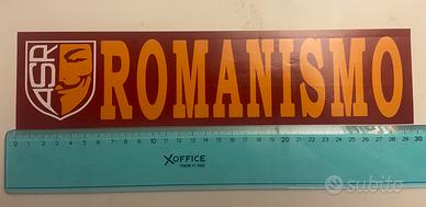 ADESIVO STICKER ULTRAS ROMA CURVA SUD ROMANISMO