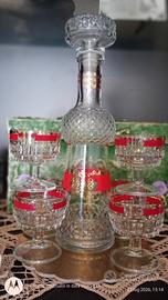 set liquore vintage 