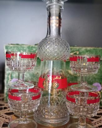 set liquore vintage 