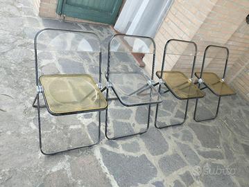 4 sedie Plia pieghevoli Anonima Castelli anni 70
