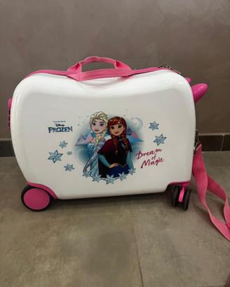 Valigia Trolley cavalcabile Frozen