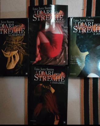 4 libri della serie "I diari delle streghe" 