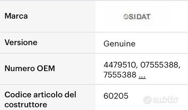 Bloccasterzo sidat 60205  nuovo con scatola