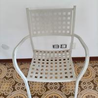 sedia alluminio giardino 