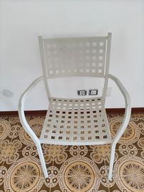 sedia alluminio giardino 