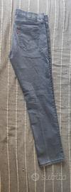Levi's 511 W34 L32 Grigio uomo slim