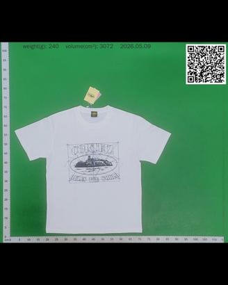 Corteiz T-Shirt Bianca Nera Taglia S NUOVA Perfect