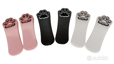 Set 2 Ferma Porta a Forma di Zampina di Gatto