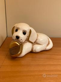 Cane Con Ciabatta Thun Bianco Vintage