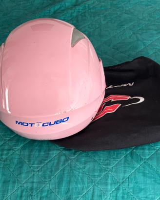 Casco moto da donna colore rosa
