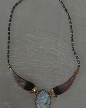 Collana vintage cammeo