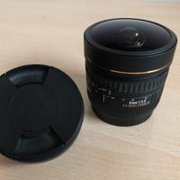 Sigma 8mm fish-eye attacco Canon e kit 360