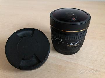 Sigma 8mm fish-eye attacco Canon e kit 360