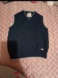Gilet filo di cotone collo V bambino 24 mesi 92cm