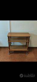 Carrello porta TV vintage in legno
