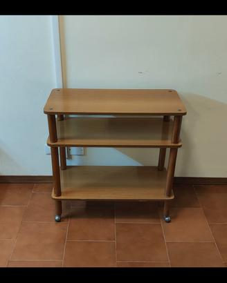 Carrello porta TV vintage in legno