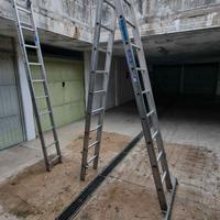 Scala telescopica in alluminio allungabile usata