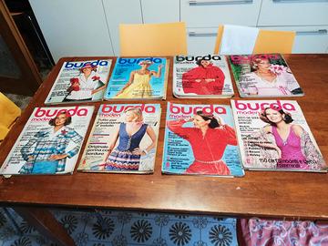 Vecchie riviste di moda Burda