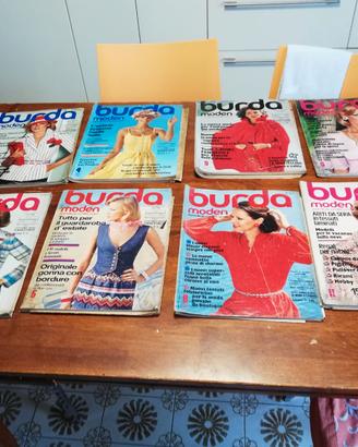 Vecchie riviste di moda Burda