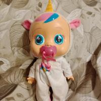 bambola Cry Babies Dreamy Unicorno 