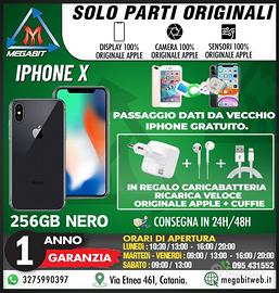 Iphone x 256gb nero - totalmente originale