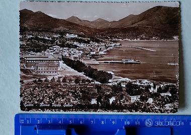 Vecchia cartolina Rione Porto Salvo Gaeta 1948