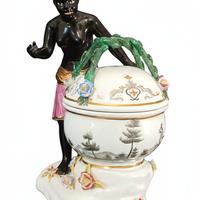 Portadolci "Moro" Porcellana XX secolo!