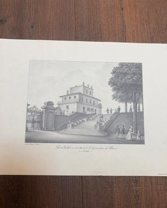 Parma. Riprod. litografia Nuova Scala nel Giardino